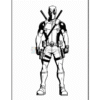 Dive into the World of Deadpool Coloring Pages Volume 13
