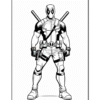 Dive into the World of Deadpool Coloring Pages Volume 13