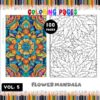 Explore Your Creativity with Mandala Floral Coloring Page VOL 5