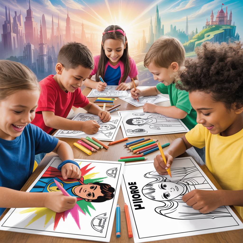 The Educational and Developmental Benefits of Heroes Coloring Pages