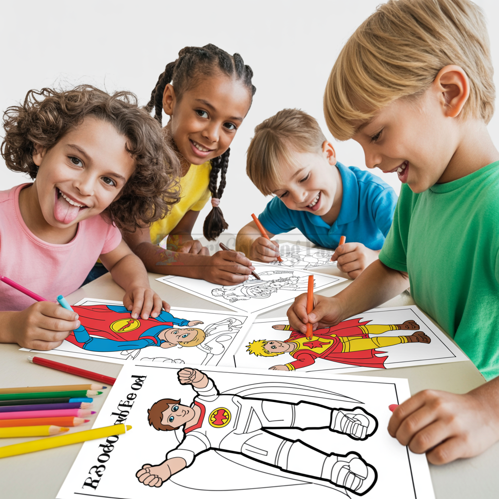 Heroes Coloring Pages Unleash Your Inner Hero with Color