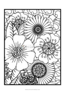 Immerse Yourself in Creativity with Flower Coloring Book Vol 3
