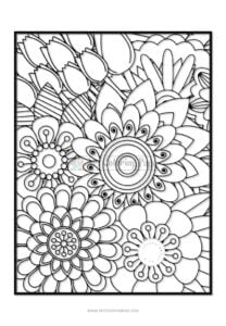 Immerse Yourself in Creativity with Flower Coloring Book Vol 3
