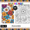 Immerse Yourself in Nature's Palette with Floral Coloring Pages Vol 5!