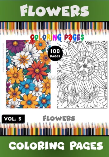 Immerse Yourself in Nature's Palette with Floral Coloring Pages Vol 5!