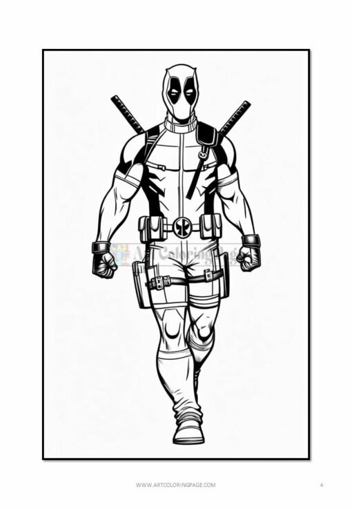 Master the Art of Mayhem: Coloring Page Deadpool Vol. 17