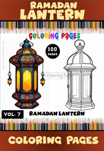 Illuminate Your Ramadan with Lantern Ramadan Coloring VOL 7