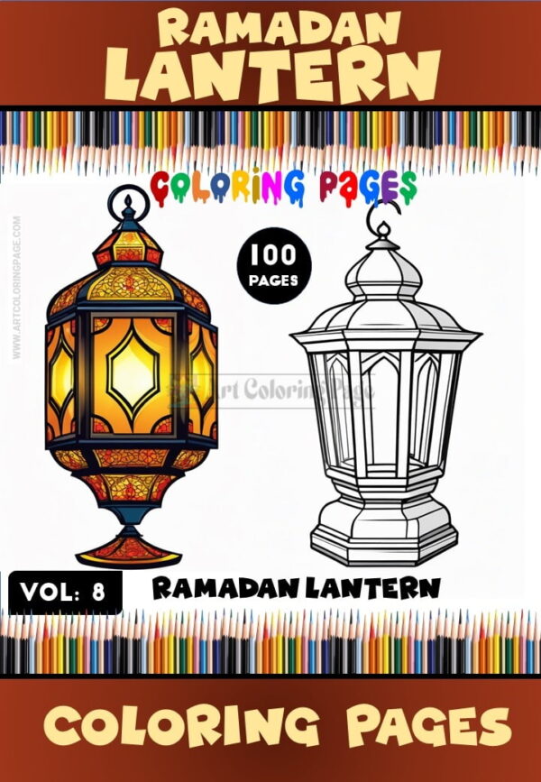 Illuminate Your Creativity with Lantern Coloring VOL 8