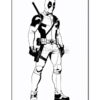 Unleash Your Creativity with Deadpool Coloring Vol: 12