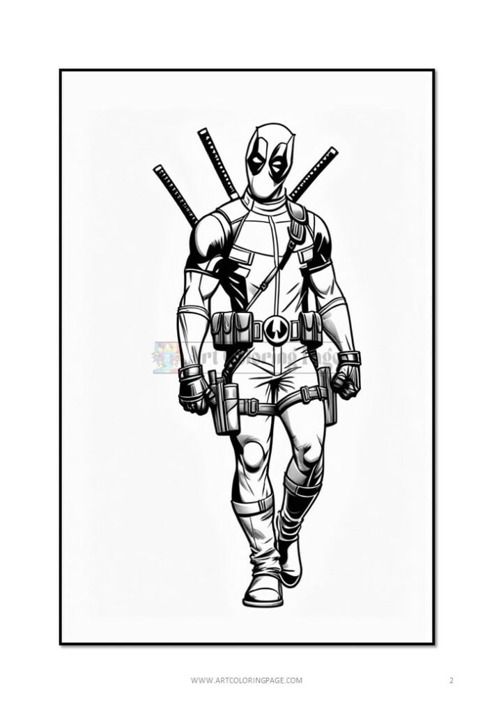 Deadpool Coloring Pages Collections for All Ages