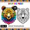Bear Mandalas Coloring Pages