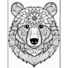 Dive into Tranquility: Bear Mandalas Coloring Pages VOL 5 cataligue