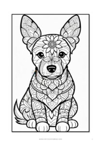 Canine Creativity Dogs Mandalas Coloring Pages VOL 1