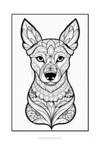 Canine Creativity Dogs Mandalas Coloring Pages VOL 1