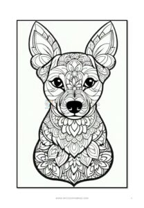 Canine Serenity Dog Mandala Coloring VOL 3