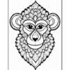 Discover Playful Serenity Mandala Monkey Coloring VOL 3