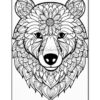 Discover Serenity Mandalas Coloring Bear VOL 3