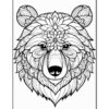 Discover Serenity Mandalas Coloring Bear VOL 3