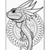Discover the Wild Lizards Mandalas Coloring VOL 1
