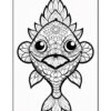 Dive into Serenity Mandala Coloring Fish VOL 5