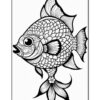 Dive into a World of Tranquility with Mandala Fish Coloring Vol 4