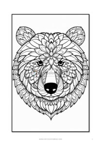 Embrace Creativity Bear Mandalas Coloring VOL 4