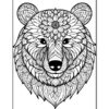 Embrace Creativity Free Mandala Coloring Pages Bear 2