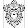Embrace Playfulness Monkey Mandala Coloring VOL 2
