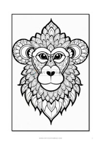 Embrace Playfulness Monkey Mandala Coloring VOL 2