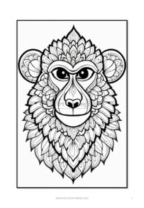 Embrace Playfulness Monkey Mandala Coloring VOL 2