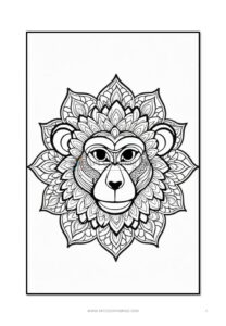Embrace Playfulness Monkey Mandala Coloring VOL 2