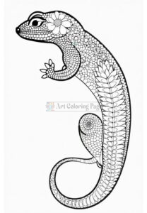 Embrace Tranquility Mandalas Coloring Lizard VOL 5
