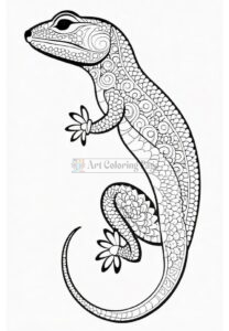 Embrace Tranquility Mandalas Coloring Lizard VOL 5