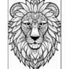 Embrace the Majesty Mandala Lion Coloring VOL 5