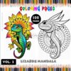 Embrace the Serenity: Lizard Mandala Coloring VOL 2