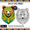 Experience Harmony Mandala Coloring Bear VOL 2