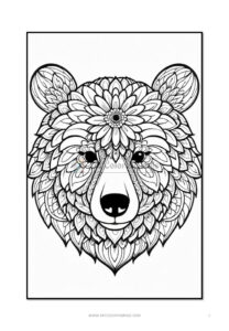 Experience Harmony Mandala Coloring Bear VOL 2