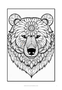Experience Harmony Mandala Coloring Bear VOL 2