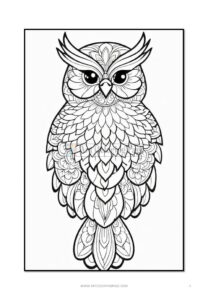 Immerse Yourself Coloring Pages Mandala Birds VOL 3