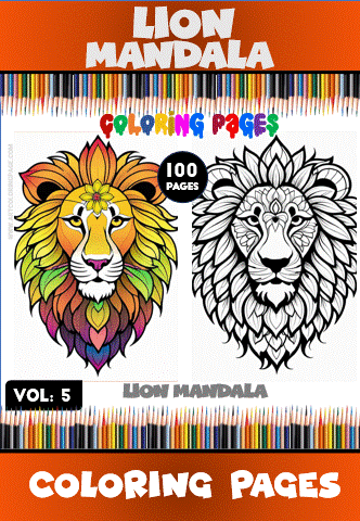 Alternative view of Embrace the Majesty: Mandala Lion Coloring VOL 5
