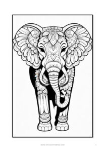 Majestic Mandalas Elephant Mandala Coloring VOL 5