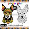 Mandala Coloring Dog VOL 5