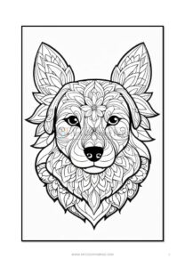 Mandala Coloring Dog VOL 5