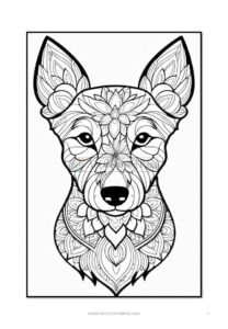 Mandala Coloring Dog VOL 5