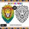 Roar with Majesty Lion Mandalas Coloring VOL 1