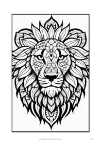 Roar with Majesty Lion Mandalas Coloring VOL 1