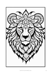 Roar with Majesty Lion Mandalas Coloring VOL 1
