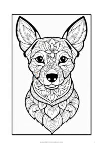 Tranquil Tails Mandala Dog Coloring VOL 4
