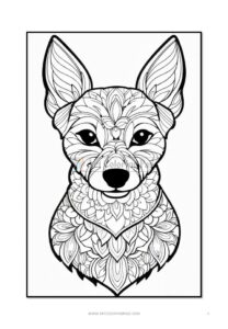 Tranquil Tails Mandala Dog Coloring VOL 4