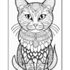 Whisker Wonderland Mandala Cat Coloring VOL 4